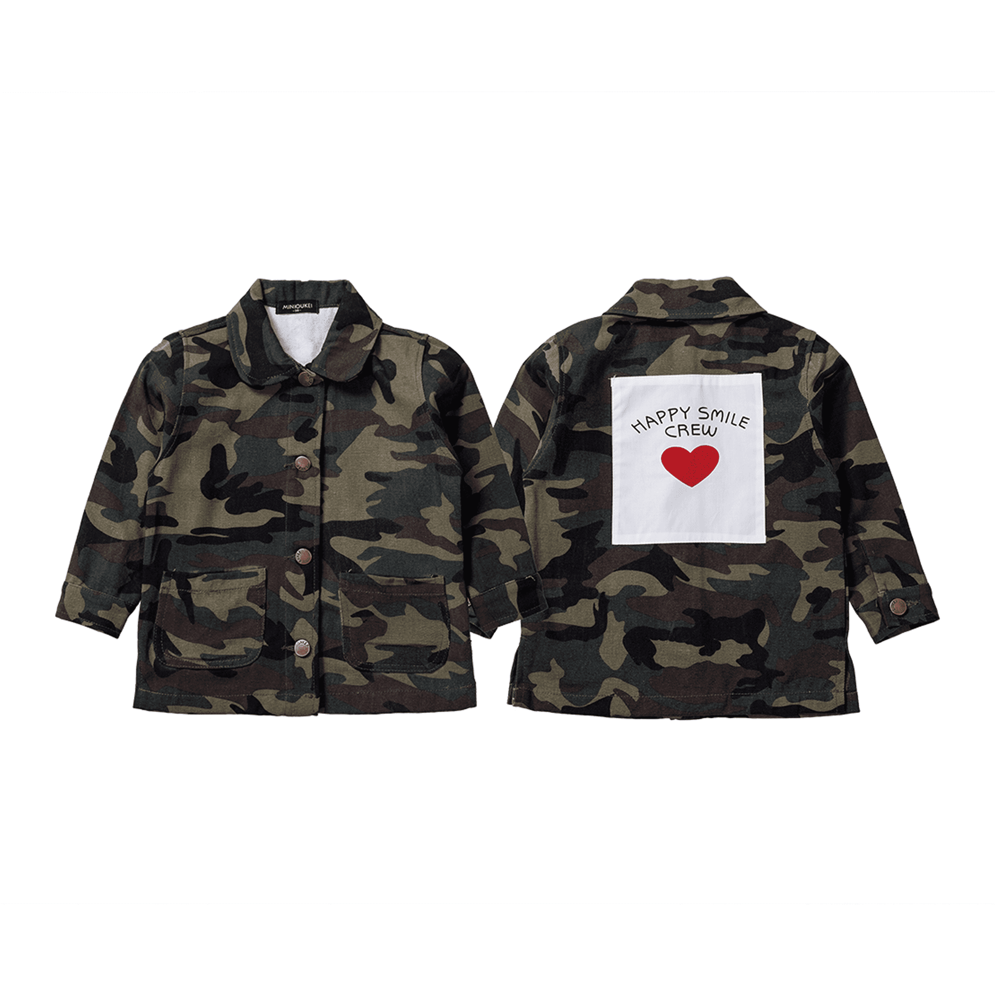 happy smile crew camo jacket