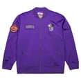 thumbnail image 2 of Men's Mitchell & Ness Purple Sacramento Kings Hardwood Classics Nights Team Leader Satin Full-Zip Jacket, 2 of 7
