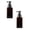 Brown, variant on 1 Pc Empty Plastic Pump Bottle Foaming Soap Dispenser Refillable Pump Bottle Plastic Modern Square Pump Bottle Empty Soap Dispenser for Liquid Soap Shampoo Body Wash, 450ml (15oz), Clear