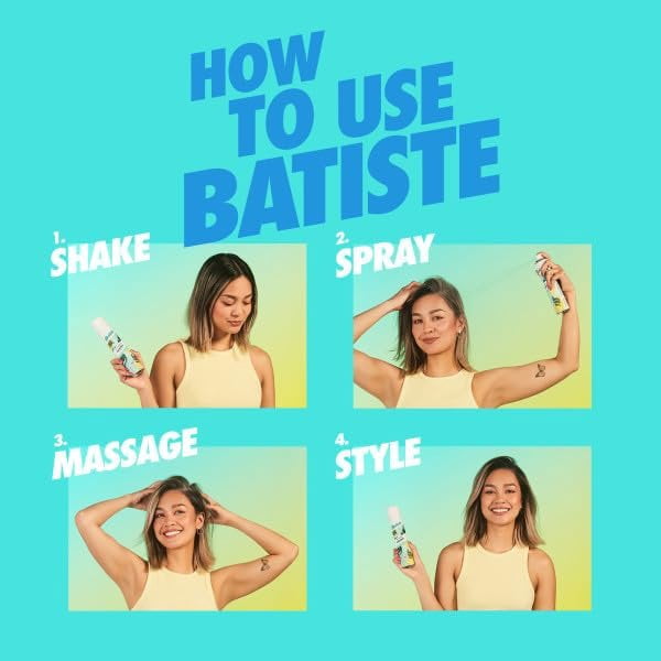 Batiste Shampoo Dry Fresh 4.23 Ounce 199ml Pack of 2