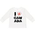 thumbnail image 3 of Inktastic I Love Canada Heart with Maple Leaf Boys or Girls Long Sleeve Toddler T-Shirt, 3 of 5