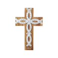 thumbnail image 1 of Cruz de pared OKSQW, 29 x 19 cm, madera, metal, decoración rústica, 1 of 7