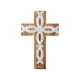 thumbnail image 1 of Cruz de pared OKSQW, 29 x 19 cm, madera, metal, decoración rústica, 1 of 7