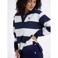 thumbnail image 2 of U.S. Polo Assn. Women's Fleece Rugby Henley Popover, Sizes XS-XL, 2 of 6