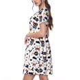 thumbnail image 2 of Balery Pirate Theme Vestidos sueltos de manga corta para mujer, vestidos de verano 2025, vestidos casuales de corte A con vuelo., 2 of 6