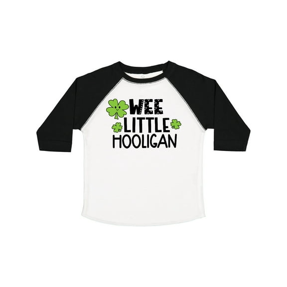 Inktastic St. Patrick's Day Wee Little Hooligan with Clovers Boys or Girls Toddler T-Shirt