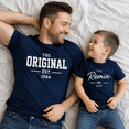 thumbnail image 2 of Custom The Original The Remix Matching Dad And Son Shirts, Personalized Est Year Daddy And Me Shirt, Father's Day Gift For Dad, 2 of 6