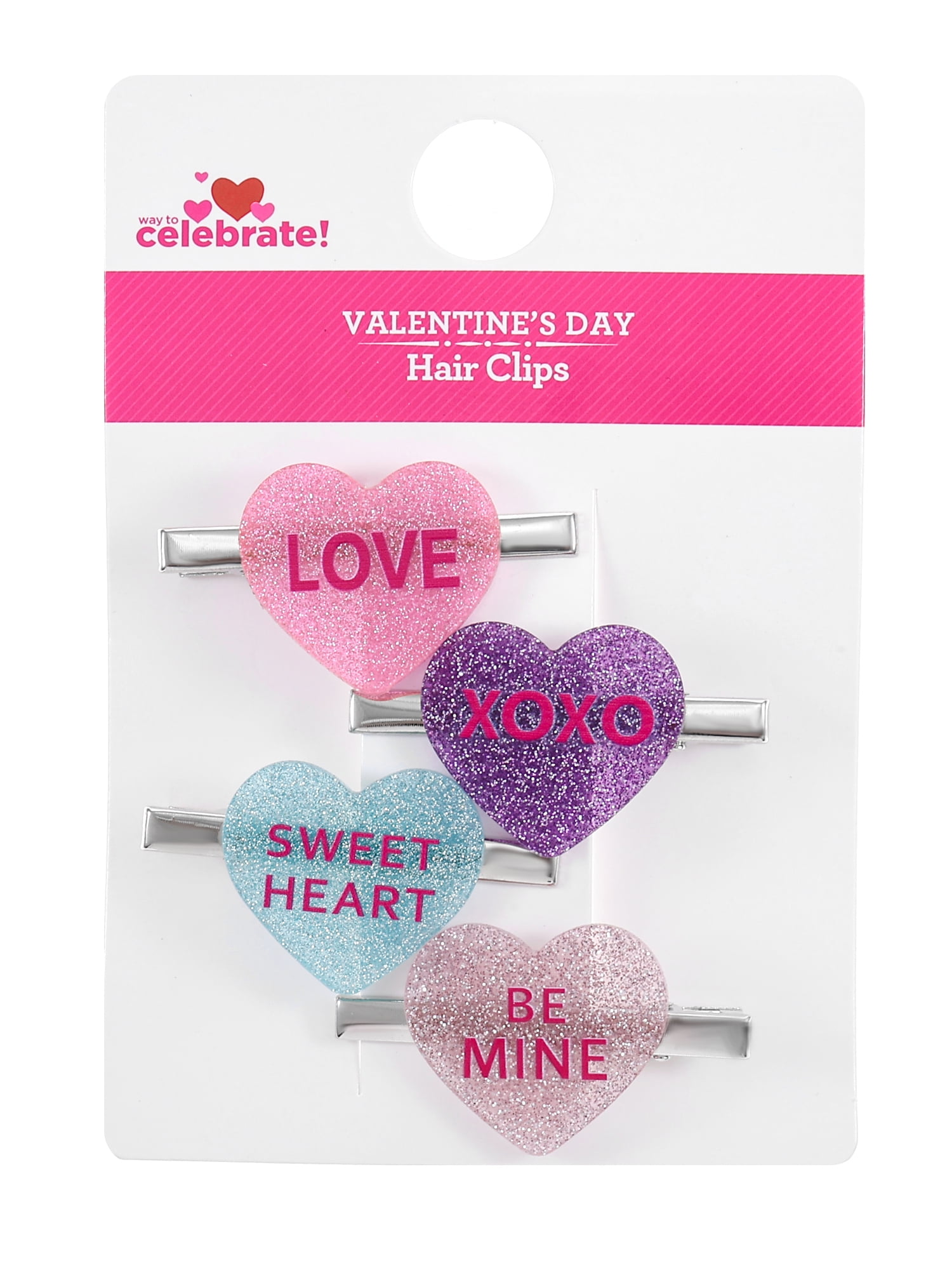 Way to Celebrate Valentine's Day Candy Heart Clips