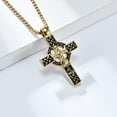 thumbnail image 2 of Celtic Cross Necklace for Men Viking Irish Knot Serenity Prayer Pendant Crucifix Mens Jewelry with Stainless Steel Box Chain, 2 of 5