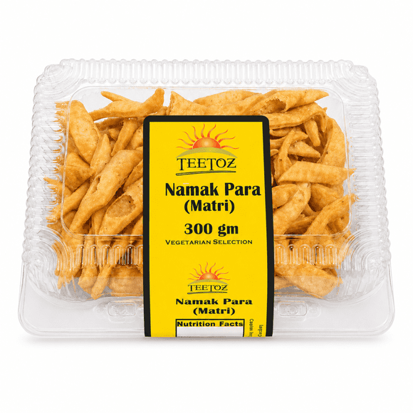 Teetoz Namak Para Matri Snack – Crispy & Savory Traditional Snack, 300g