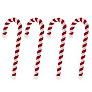 Haute Decor Candy Cane Stocking Holder Large Classic 4-Pack - Lightweight Christmas Stocking Hanger for Various Mantel Styles - Holds 10 Pounds