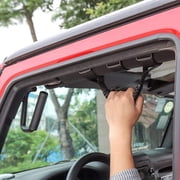 iFJF Black Grab Handles Nylon Weaving Roll Bar Grab Handles for Jeep Wrangler YJ TJ JK JKU JL JLU 1987-2020 Unlimited Models Canvas Grab Handles with Adjusting buckle Large Durable Safe Drive