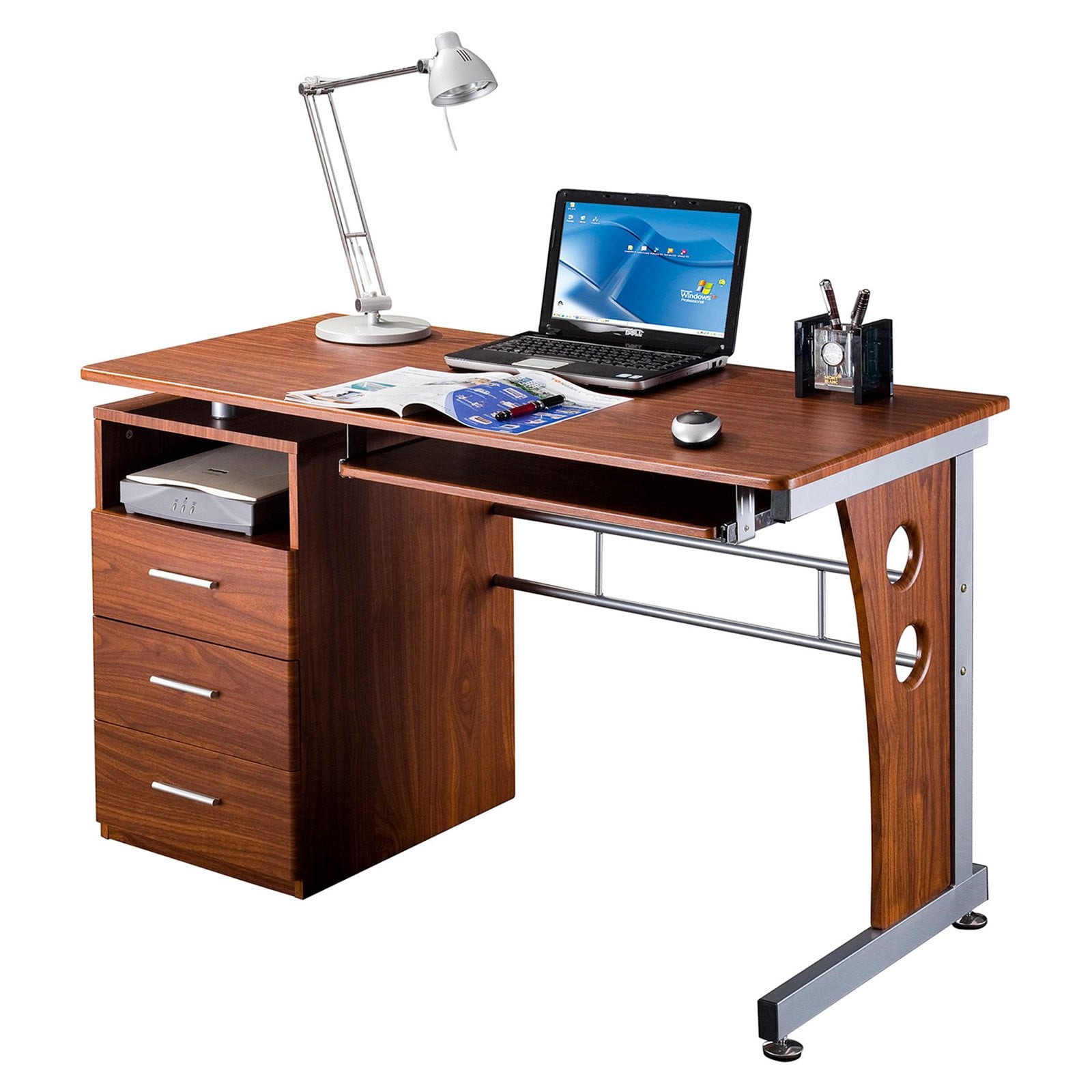 Techni Mobili Rta 3520 Computer Desk With Storage Com