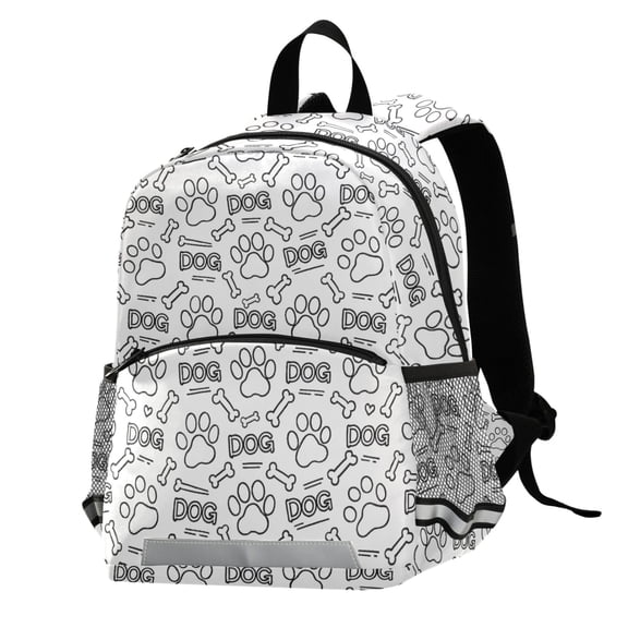 ALAZA Cute Dog Paw Print School Backpack Elementary Student Bookbag