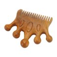 thumbnail image 1 of Peine de madera ANGGREK para masaje del cuero cabelludo de Sándalo, 1 of 7