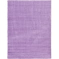 thumbnail image 1 of Unique Loom Solo Solid Shag Collection Area Modern Plush Rug Lush & Soft, 8' 0 x 11' 0 Rectangular, Lilac, 1 of 2