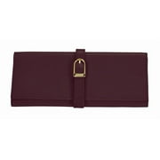 Royce Leather 915-BURGUNDY-5 Jewelry Roll - Burgundy