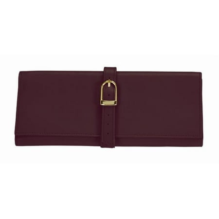 Royce Leather 915-BURGUNDY-5 Jewelry Roll - Burgundy