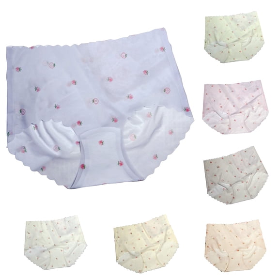 Womens Underwear Plus Size, Xunlbb Seamless Thin Strawberry Briefs For Women