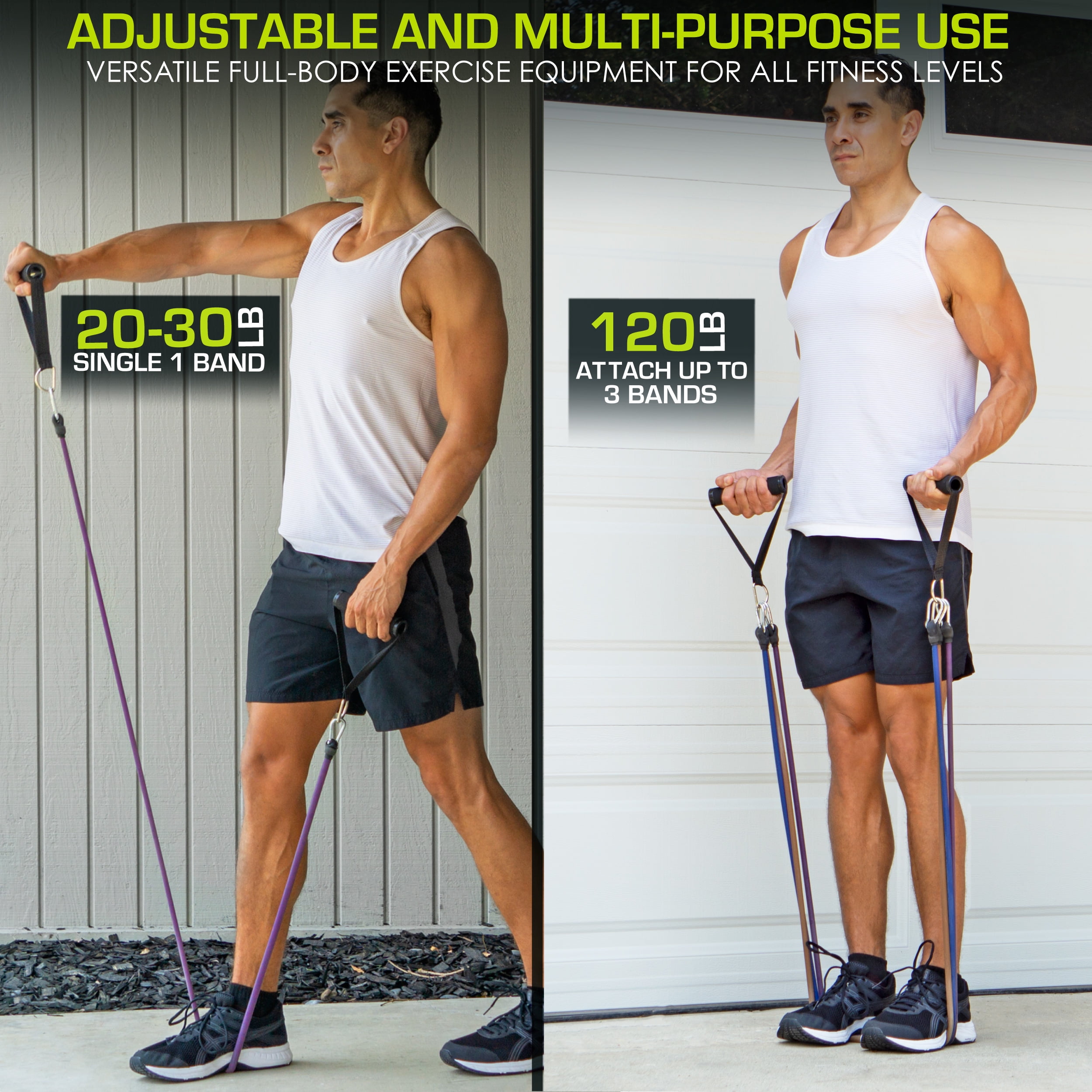 ProsourceFit XTREME Stackable Resistance Bands w X Large Handles