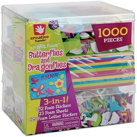 Fibre Craft 3-In-1! Foam Kit, Butterflies and Dragons