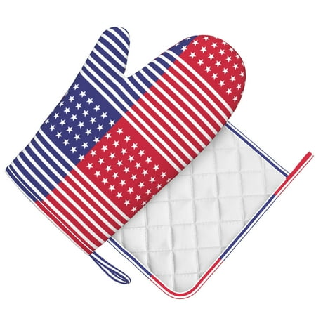 

DouZhe Oven Mitts and Pot Holders Sets Vintage Black and White Newspapers Prints Non-Slip Heat Resistant Kitchen Oven Silicone Glove
