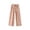 Pink, variant on ZHOGXU Classic Solid Color Elastic Waist Drawstring Wide Leg Jogger Kids Girls Pants With Pocket Comfortable Everyday Wear
