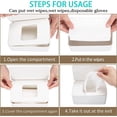 thumbnail image 5 of Jinsinto Baby Wet Towel Dispenser Plastic Paper Box (White) 18.5*12.2*7cm, 5 of 5