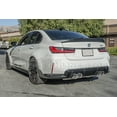thumbnail image 4 of Replacement For 2021-Present BMW G80 M3 Models | M-Performance Style Carbon Fiber Rear Bumper Lower Apron Lip Splitter Winglet Pair, 4 of 11