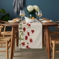 thumbnail image 2 of Spring Floral Table Runner - 72 Inch Long, Kitchen Dining Table Runner Dresser Scarves, Vintage Botanical Summer Farmhouse Decor for Coffee Tables Wedding Party Banquet, 2 of 8