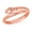 Rose, variant on 10k Yellow Gold Coiled Serpent Snake Textured Ring (Size 10)
