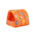 thumbnail image 2 of Visland Hamster Nest Printing Semi-closed Soft Big Space Comfortable Keep Warm Practical Elephant Pattern Hamster Bed for Winter, 2 of 5