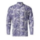 thumbnail image 2 of Camisas Para Hombre Manga Larga Camisa de manga larga con estampado 3D digital y cuello con botones sueltos para ocio en la playa para hombre (Purple, M), 2 of 4