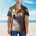 thumbnail image 2 of Fotbe Regal Shiba Inu Camisa Hawaiana para Hombre Unisex – Camisa Casual de Verano con Botones de Manga Corta de Algodón y Lino,XX-Large, 2 of 7
