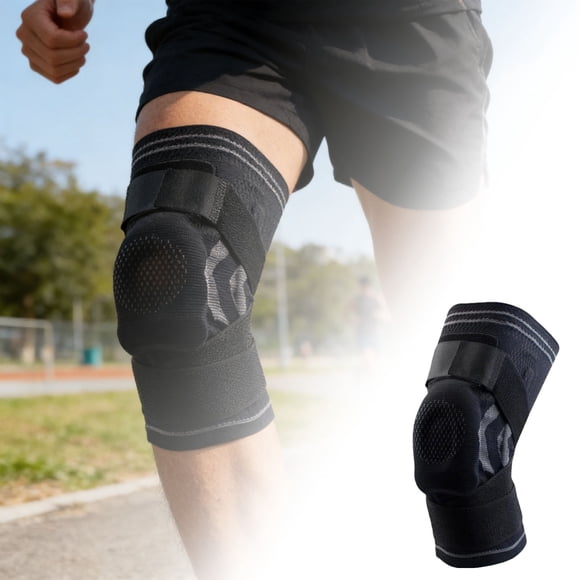 WIHJ Knee Brace For Sports Basketball And Running Silicone Large Size Slip Design For Meniscus Support