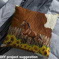 thumbnail image 2 of Manfei Farm Galloping Horse Fabric by the Yard (10 Yards), Rustic Farmhouse Decorative Fabric by the Yard, Brown Cow Print Sewing & Crafting Fabric, 2 of 6
