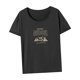 thumbnail image 5 of Camiseta de mujer Strade Fareast Limited Trajes de verano Camiseta de cuello redondo Gris, 5 of 7
