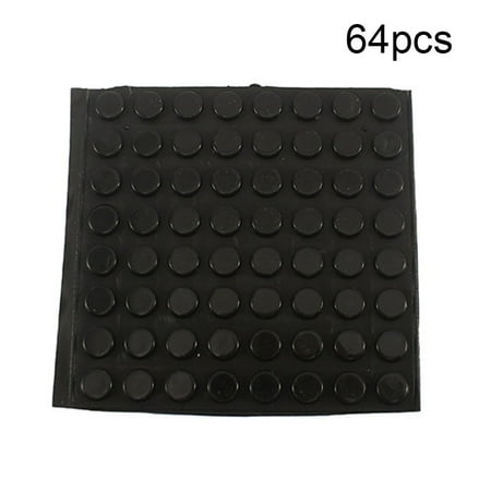 

64Pcs Silica Gel Anti-Collision Cabinet Door Sound-Absorbing Rubber Particles