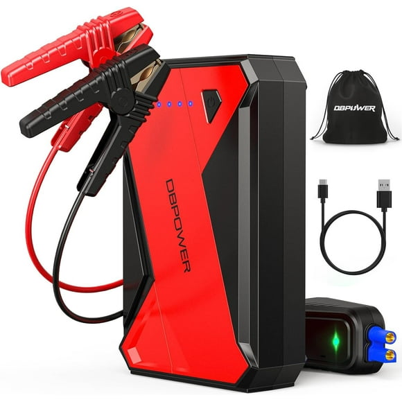 Arrancador portátil para coche DBPOWER 1000A, 12 V, iones de litio