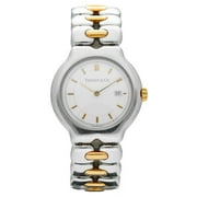 Tiffany&Co Tesoro M 0112 18k/Stainless Steel White Dial Swiss Quartz Wrist Watch