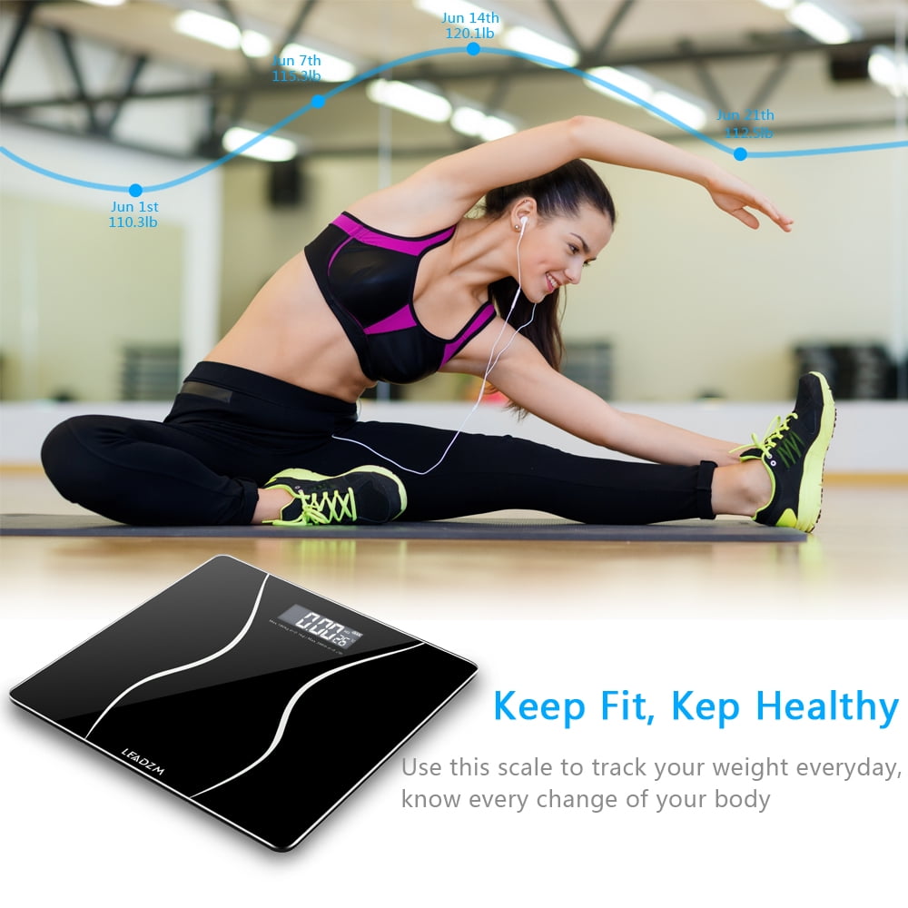High Strength Toughened Glass Electronic Weighting Scale Digital Body Weight Bathroom Scale