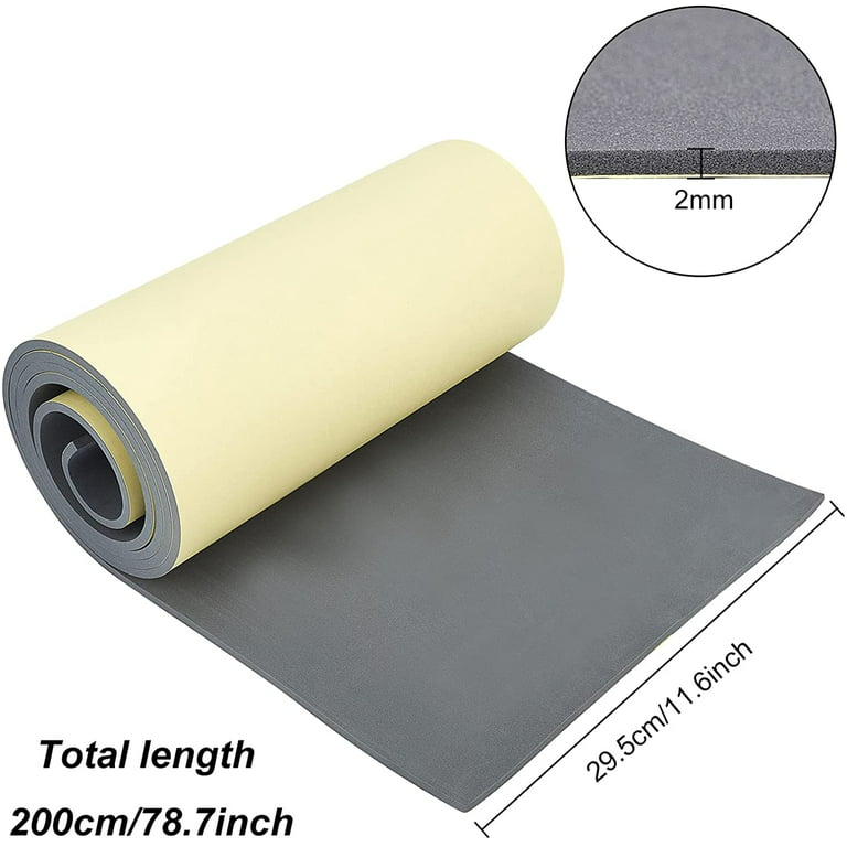 BENECREAT 2m x 30cm White Self Adhesive EVA Foam Roll, 3mm Thick Sticky  Furniture Foam Sheets for Scrapbooking Crafts, Cosplay Model, Cushion