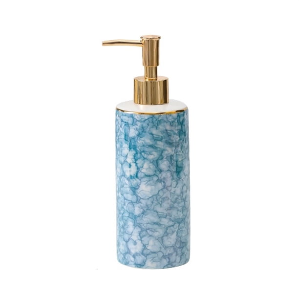 Dispensador de jabón líquido de cerámica for encimera, baño, cocina, manos o lavavajillas, 390 ml