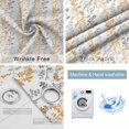 thumbnail image 4 of Yellow Grey Botanical Blackout Curtains for Bedroom/Living Room, Thermal Insulated Kitchen Curtains, Spring Floral Summer Farmhouse Grommet Darkening Window Treatment Drapes 42"x84"x2, 4 of 8