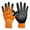 Orange, variant on Qear 3-Pair General Purpose Work Safety Gloves, Nitrile Rubber, Medium