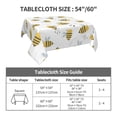 thumbnail image 7 of Wukai Bee Waterproof Tablecloth for Kitchen Dining, Fits Square Tables for 2-4 Seats -60"x60", 7 of 7