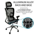 thumbnail image 7 of ErgoMax Ergonomic Office Chair Height Adjustable, Breathable Mesh Fabric, Home Office Chair, Computer Chair Lumbar Support, Back Relief with Adjustable Headrest and Armrests, 53 in. Max Height, Gray, 7 of 7