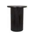 thumbnail image 5 of SHYFOY Round Solid Wood End Table Black Pedestal Side Table Living Room Furniture Accent End Table,Full Assembled, 5 of 7