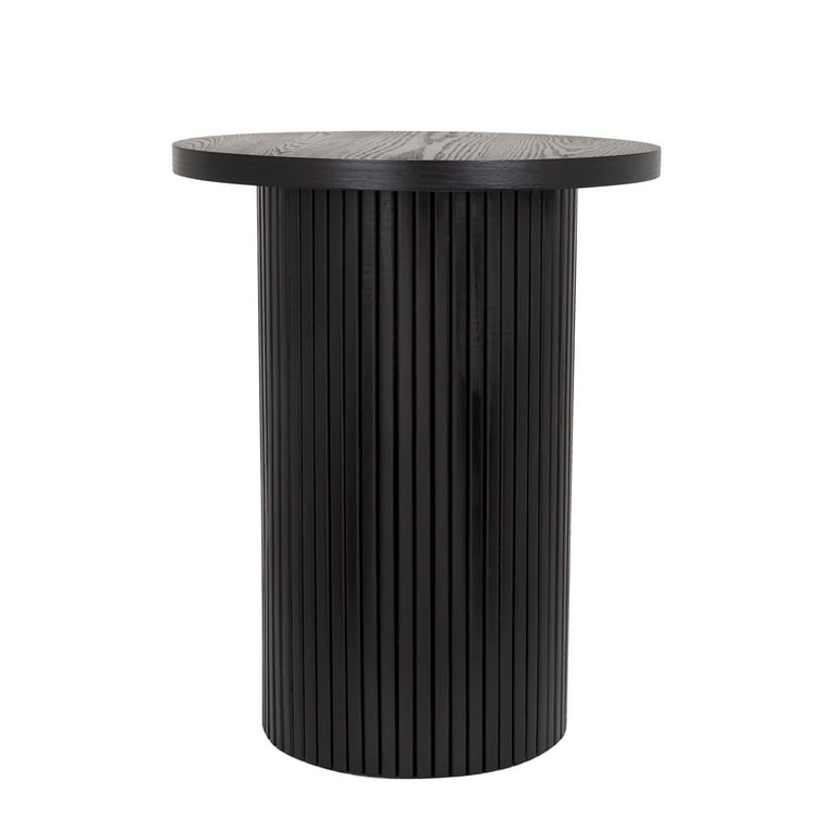 Black pedestal side table new arrivals