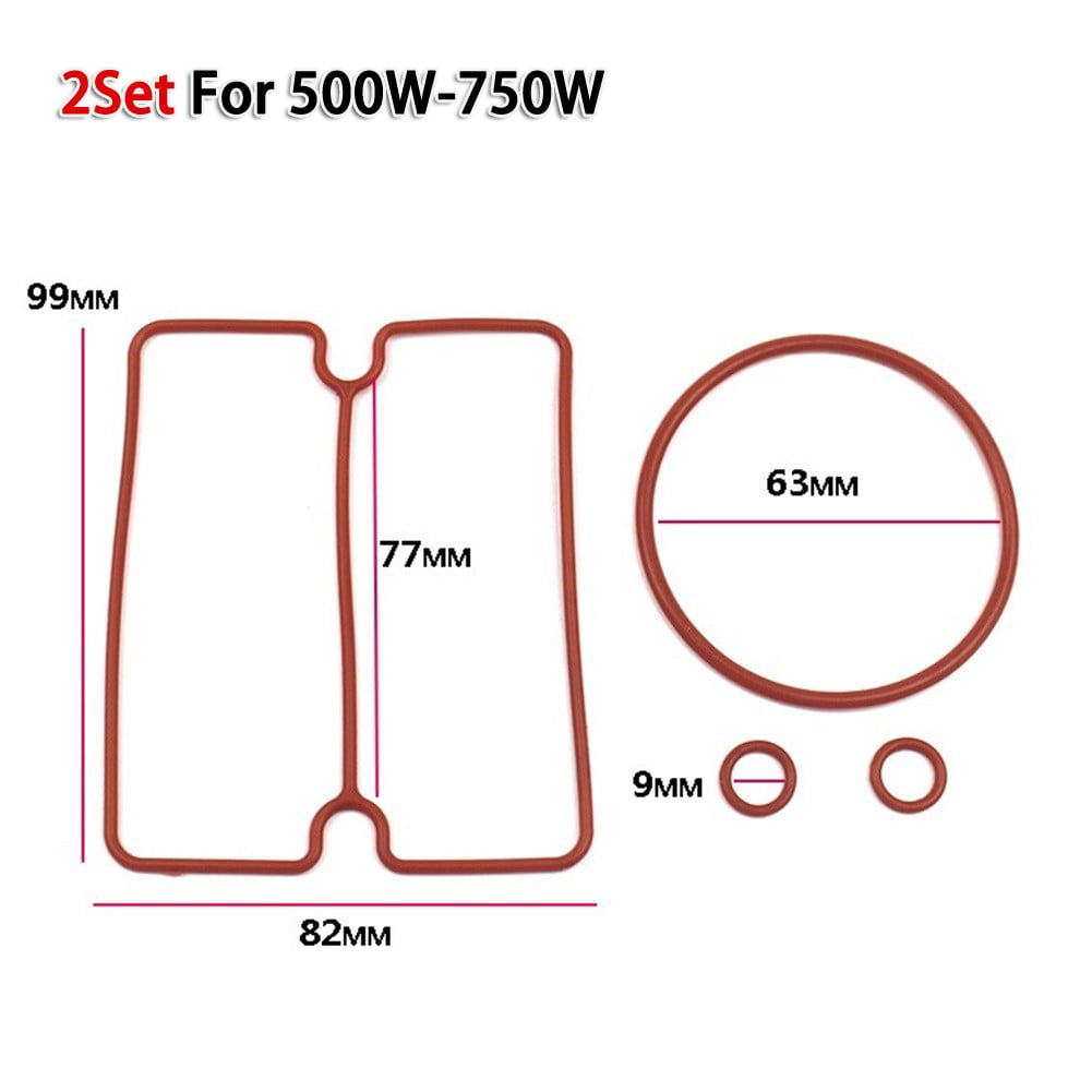 8Pcs/Set Nitrile Rubber Sealing Ring for Oil Free Air Compressor Cylinder Head for 550 750 950W